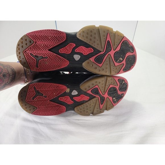 EUC‎ AIR JORDAN BASKETBALL SHOES US 10.5 428817-003 MICHAEL BLACK FIRE RED - Picture 3 of 9